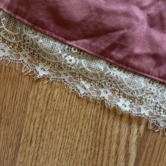 LC Lauren Conrad Women Lace Skater Dress Open Back Round Neck Pink Size XL - Picture 2 of 4